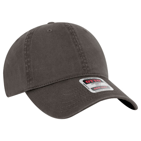 OTTO CAP 6 Panel Low Profile Dad Hat OTTO 18-772 Otto Cap 025 - Char. Gray OSFM - Adult