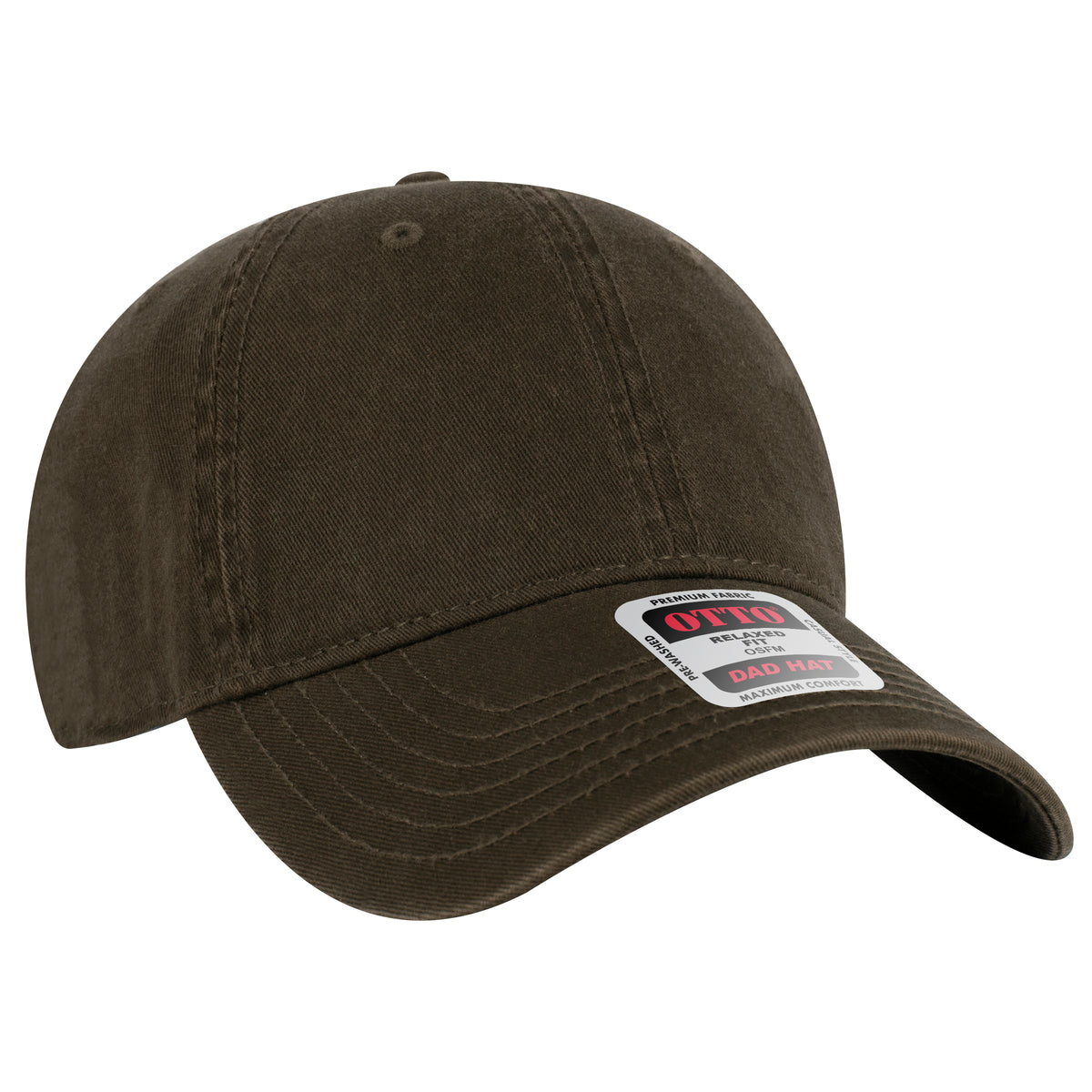 OTTO CAP 6 Panel Low Profile Dad Hat OTTO 18-772 Otto Cap 046 - Dk. Ol. Green OSFM - Adult