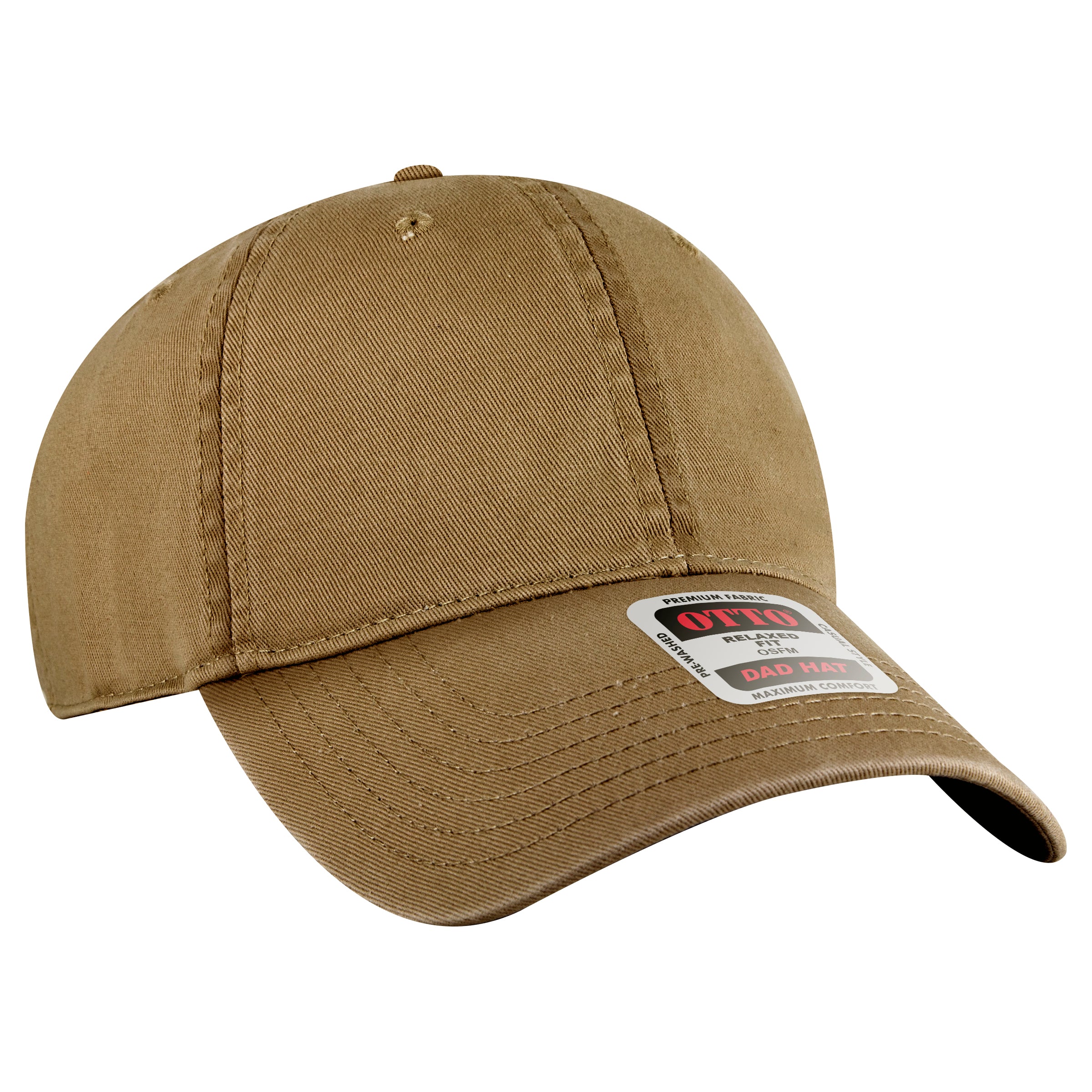 OTTO CAP 6 Panel Low Profile Dad Hat OTTO 18-772 Otto Cap 084 - Coyote Brown OSFM - Adult