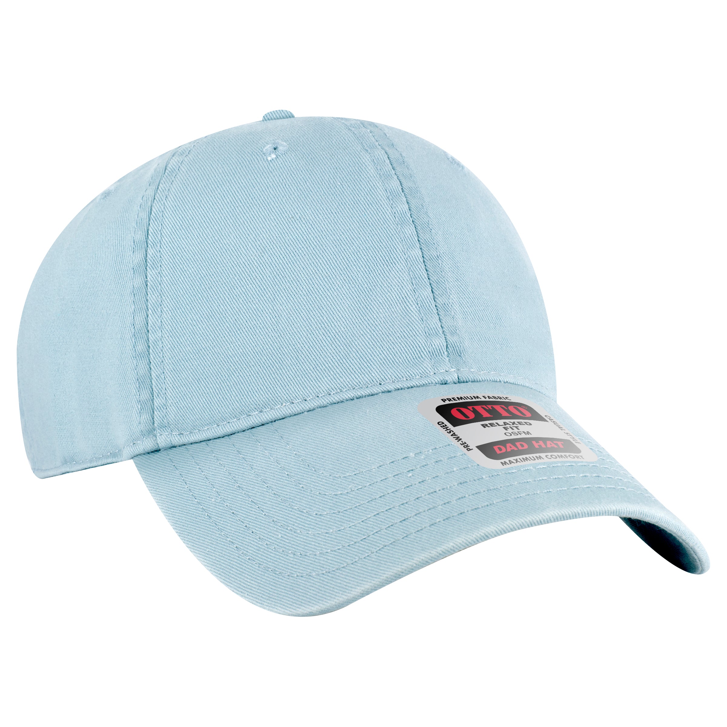 OTTO CAP 6 Panel Low Profile Dad Hat OTTO 18-772 Otto Cap 121 - Powder Blue OSFM - Adult