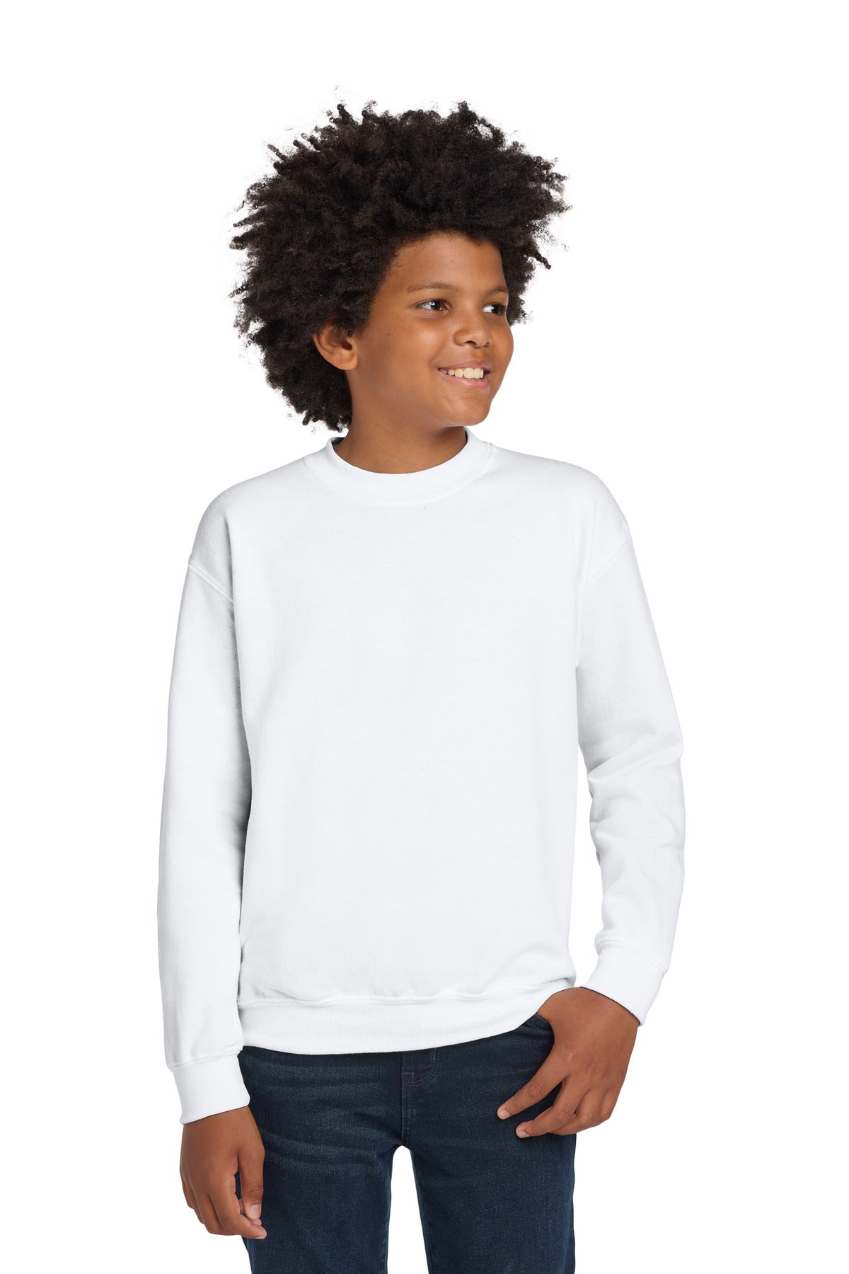 Gildan ®  Youth Heavy Blend™ Crewneck Sweatshirt.  18000B - Gildan 18000B