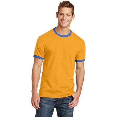 Joe's USA Men's Soft Classic Ringer Tee