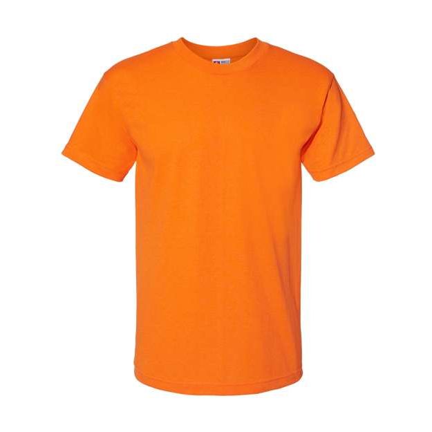 Bayside Unisex USA-Made 50/50 T-Shirt - Bayside 1701 Bayside Safety Orange S