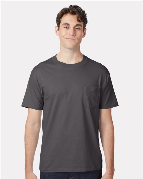 Hanes Beefy-T® Pocket T-Shirt - Hanes 5190