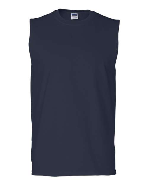 Gildan Ultra Cotton® Sleeveless T-Shirt - Gildan 2700 Gildan Navy S