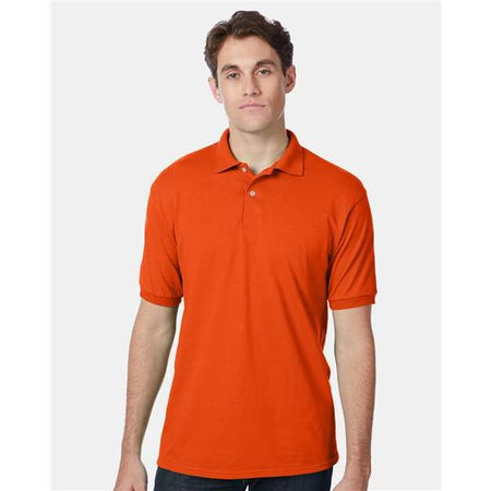 Hanes Ecosmart® Jersey Polo - Orange - Hanes 054X Hanes