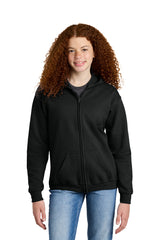 Gildan ®  Youth Heavy Blend ™  Full-Zip Hooded Sweatshirt. 18600B - Gildan 18600B