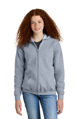 Gildan ®  Youth Heavy Blend ™  Full-Zip Hooded Sweatshirt. 18600B - Gildan 18600B