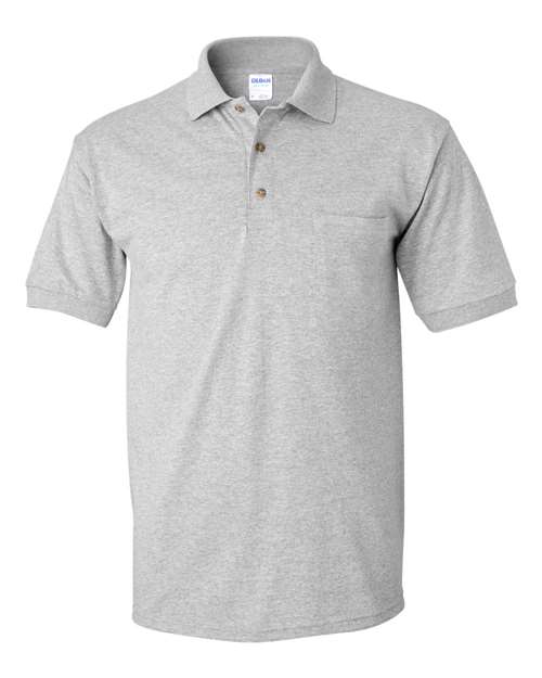 Gildan DryBlend® Jersey Pocket Polo - Gildan 8900 Gildan Sport Grey S