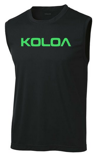 Koloa Surf Co. Original Logo Moisture Wicking Sleeveless Muscle T-Shirts - XS-4XL