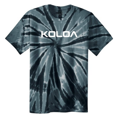 Koloa Surf Co. Youth Original Logo Tie-Dye Shirts Koloa Surf Company Youth X-Small Black tie-dye / White logo