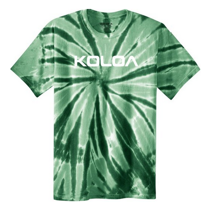 Koloa Surf Co. Youth Original Logo Tie-Dye Shirts Koloa Surf Company Youth X-Small Forest Green tie-dye / White logo