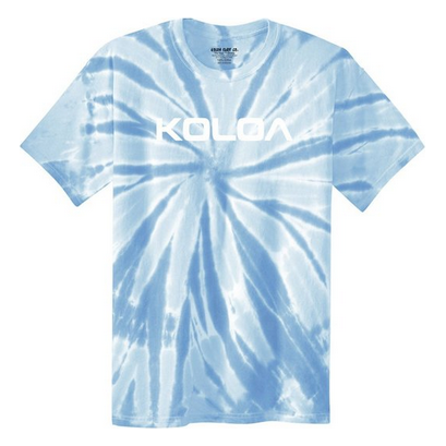 Koloa Surf Co. Youth Original Logo Tie-Dye Shirts Koloa Surf Company Youth X-Small Light Blue tie-dye / White logo