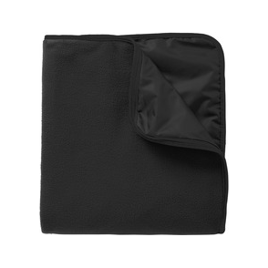 Fleece & Poly Travel Blanket My Store Black