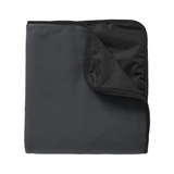 Fleece & Poly Travel Blanket My Store Lead Grey/ Black