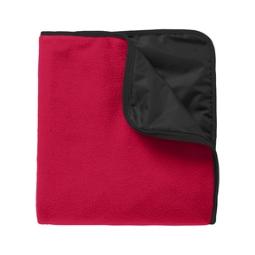 Fleece & Poly Travel Blanket My Store Rich Red/ Black