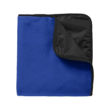 Fleece & Poly Travel Blanket My Store True Royal/ Black