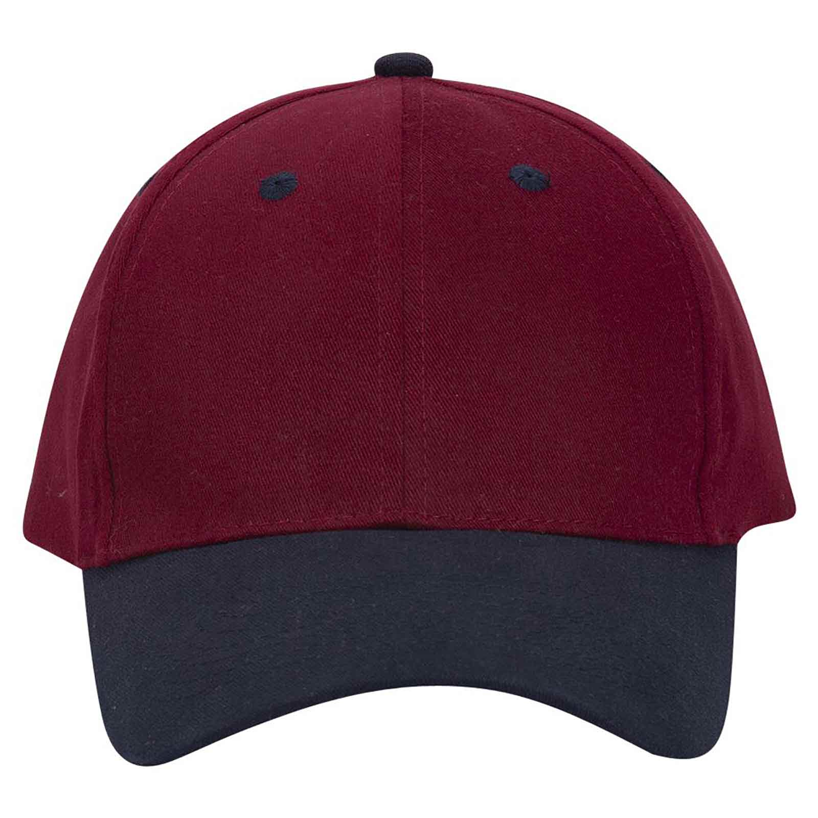 OTTO CAP 6 Panel Low Profile Baseball Cap OTTO 19-013 Otto Cap 0419 - Nvy/Burg.Marn OSFM - Adult