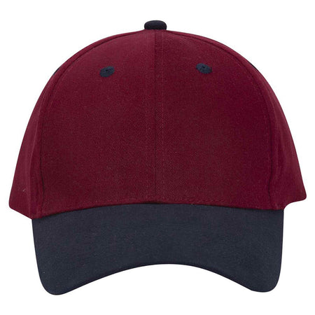 OTTO CAP 6 Panel Low Profile Baseball Cap OTTO 19-013 Otto Cap 0419 - Nvy/Burg.Marn OSFM - Adult