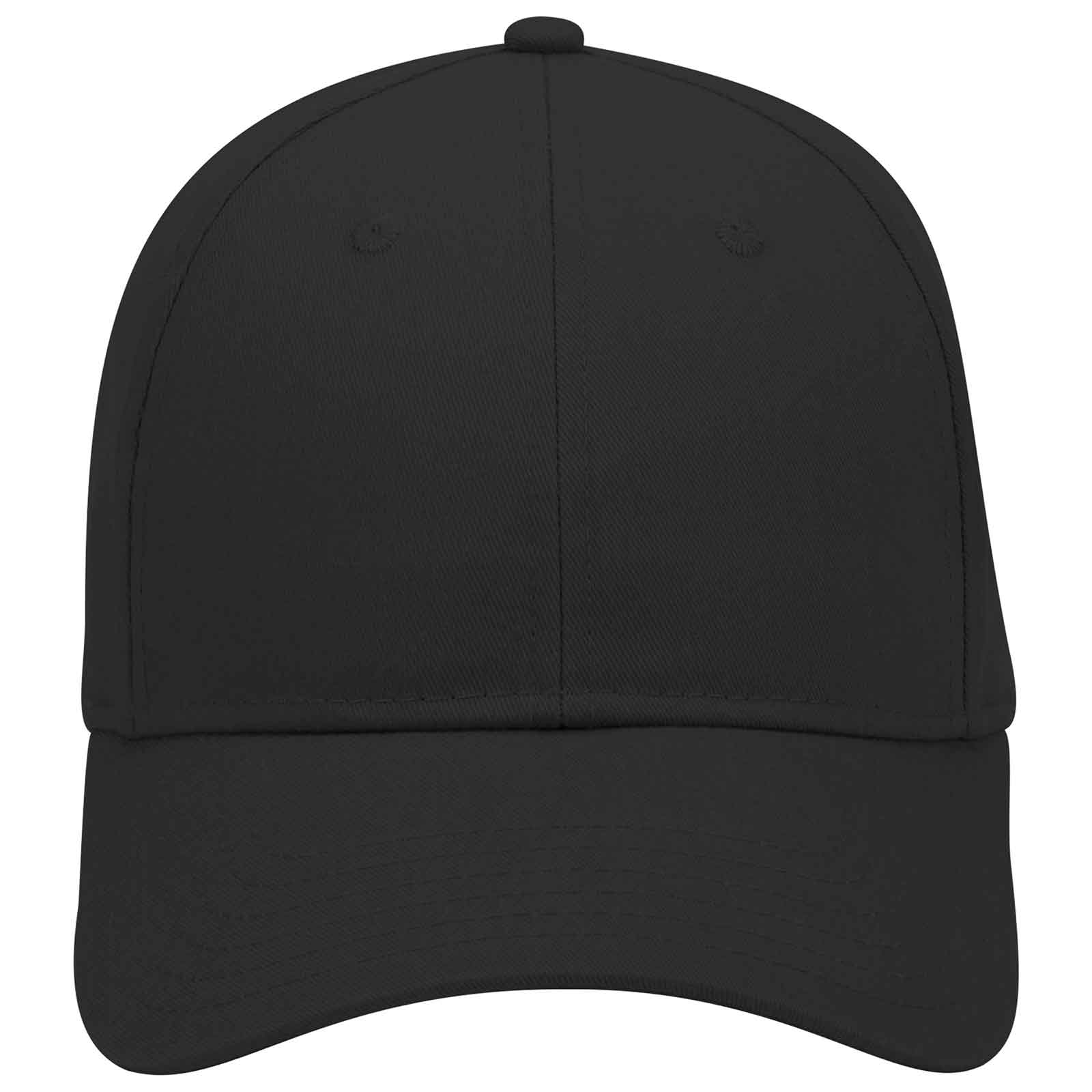 OTTO CAP 6 Panel Low Profile Baseball Cap OTTO 19-028 Otto Cap 003 - Black OSFM - Adult