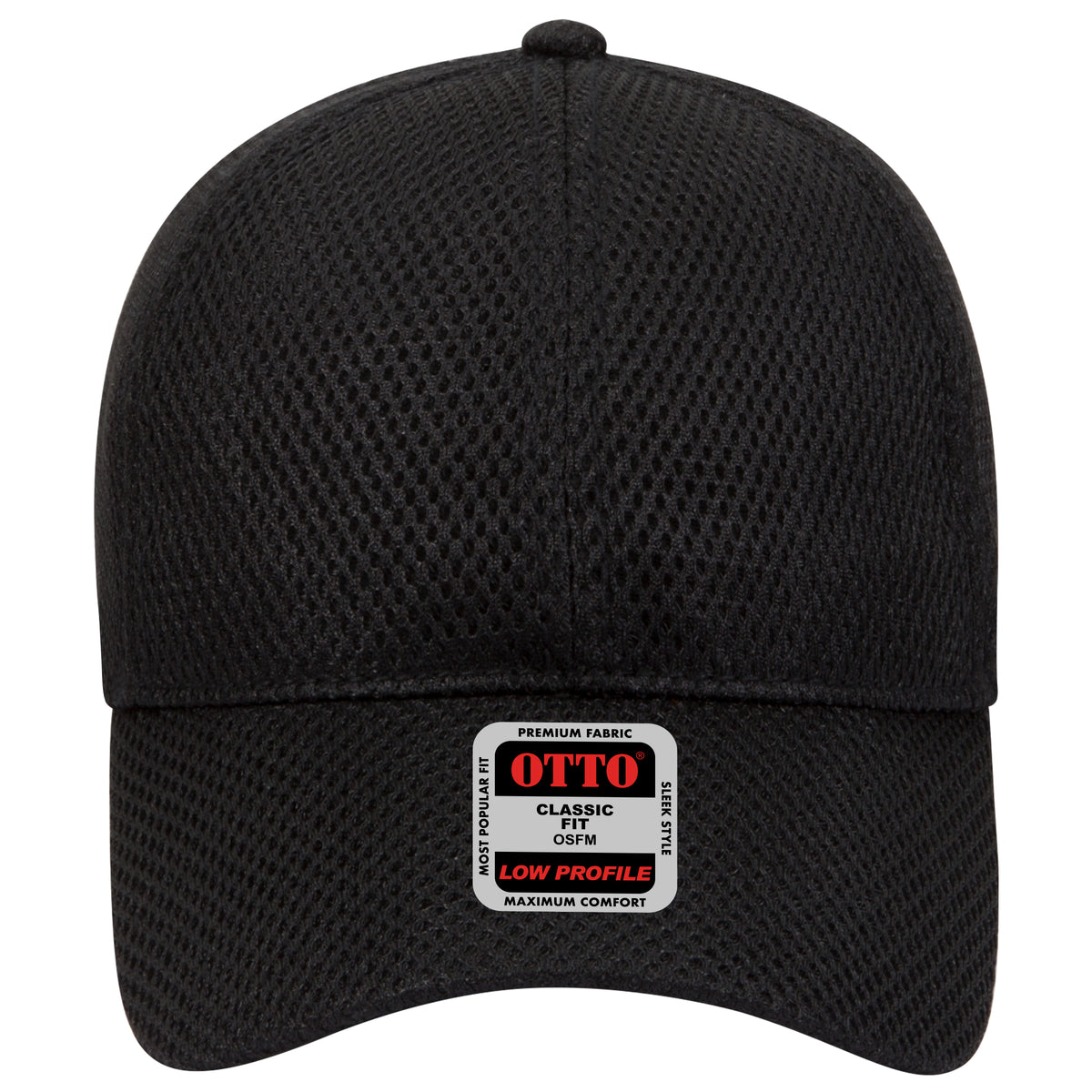 OTTO CAP 6 Panel Low Profile Baseball Cap OTTO 19-1036 Otto Cap 003 - Black OSFM - Adult