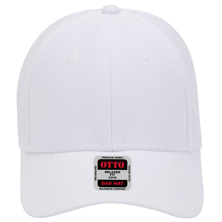 OTTO CAP 6 Panel Low Profile Baseball Cap OTTO 19-1051 Otto Cap 016 - White OSFM - Adult