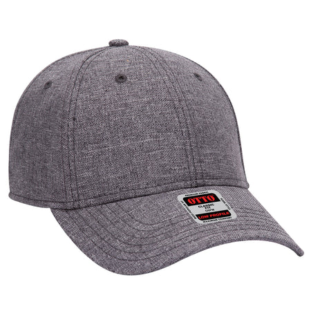 OTTO CAP 6 Panel Low Profile Baseball Cap OTTO 19-1066 Otto Cap 103 - Heath. Ch. Gray OSFM - Adult