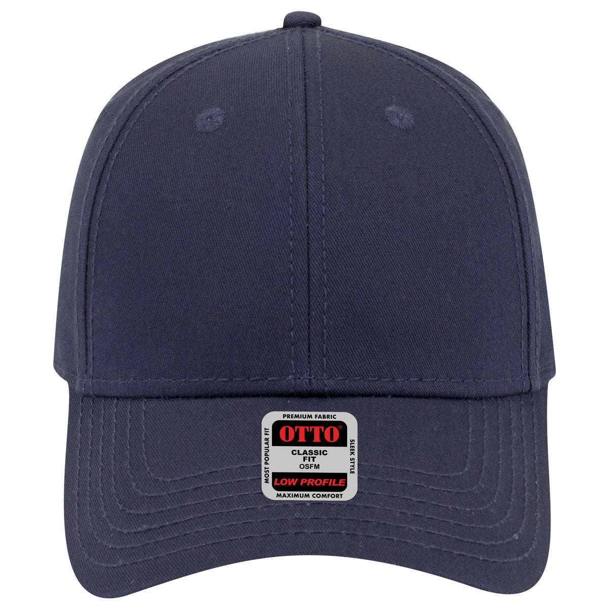 OTTO CAP 6 Panel Low Profile Baseball Cap OTTO 19-1203 Otto Cap 004 - Navy OSFM - Adult