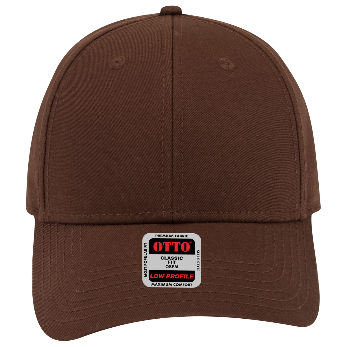 OTTO CAP 6 Panel Low Profile Baseball Cap OTTO 19-1203 Otto Cap 007 - Brown OSFM - Adult