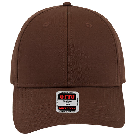 OTTO CAP 6 Panel Low Profile Baseball Cap OTTO 19-1203 Otto Cap 007 - Brown OSFM - Adult