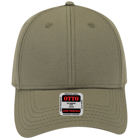 OTTO CAP 6 Panel Low Profile Baseball Cap OTTO 19-1203 Otto Cap 021 - Ol. Green OSFM - Adult