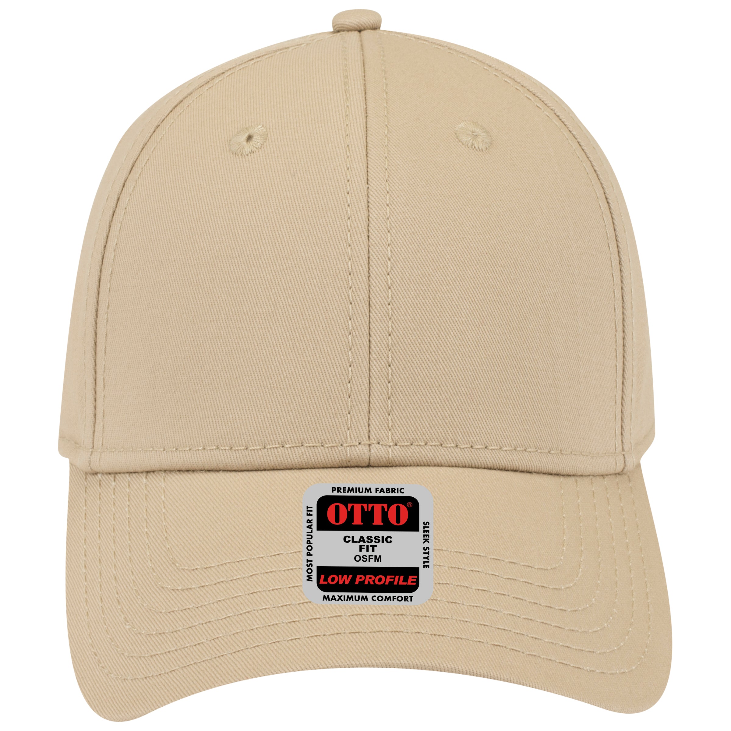 OTTO CAP 6 Panel Low Profile Baseball Cap OTTO 19-1203 Otto Cap 032 - Khaki OSFM - Adult