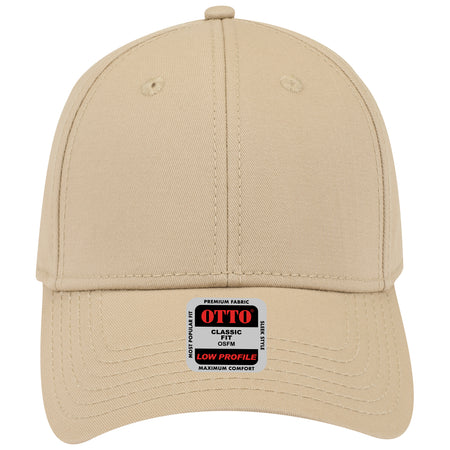 OTTO CAP 6 Panel Low Profile Baseball Cap OTTO 19-1203 Otto Cap 032 - Khaki OSFM - Adult