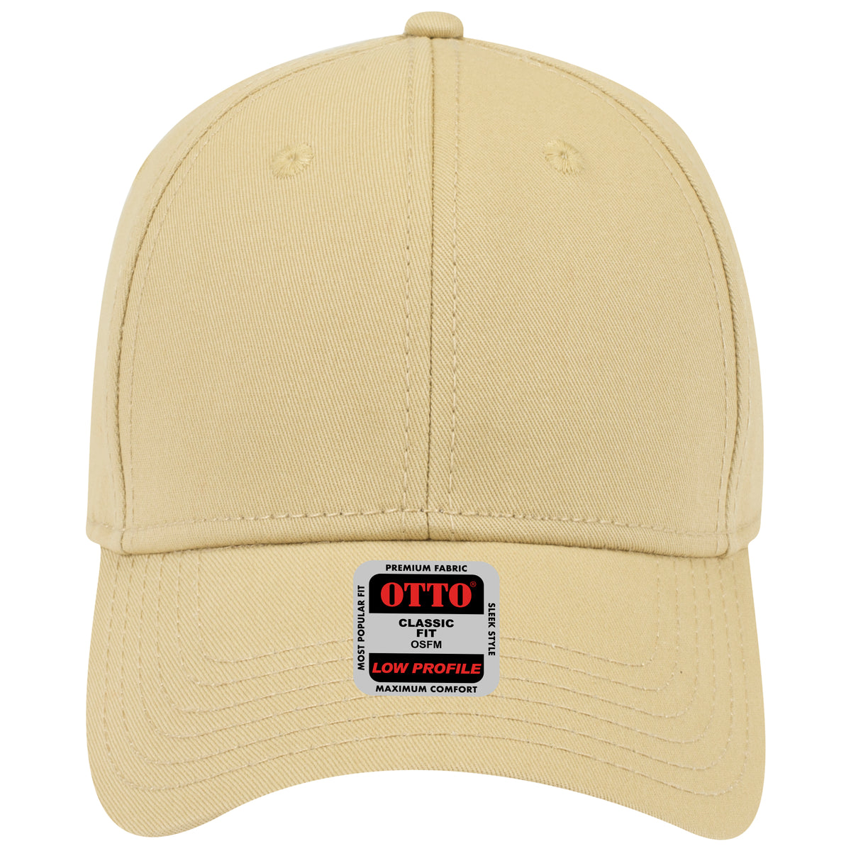 OTTO CAP 6 Panel Low Profile Baseball Cap OTTO 19-1203 Otto Cap 054 - Vegas Gold OSFM - Adult