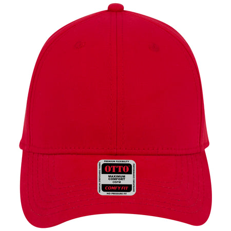 OTTO CAP "OTTO COMFY FIT" 6 Panel Low Profile Baseball Cap OTTO 19-1227 Otto Cap 002 - Red OSFM - Adult