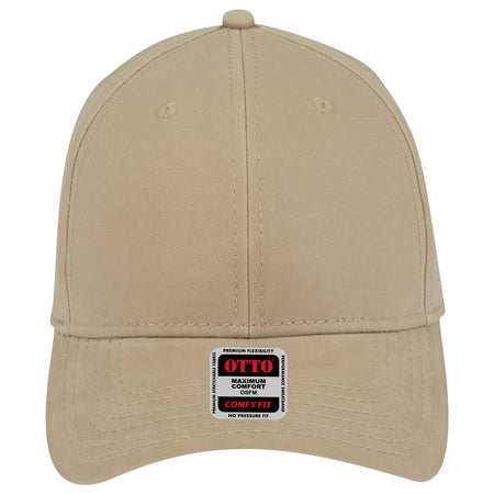 OTTO CAP "OTTO COMFY FIT" 6 Panel Low Profile Baseball Cap OTTO 19-1227 Otto Cap 032 - Khaki OSFM - Adult