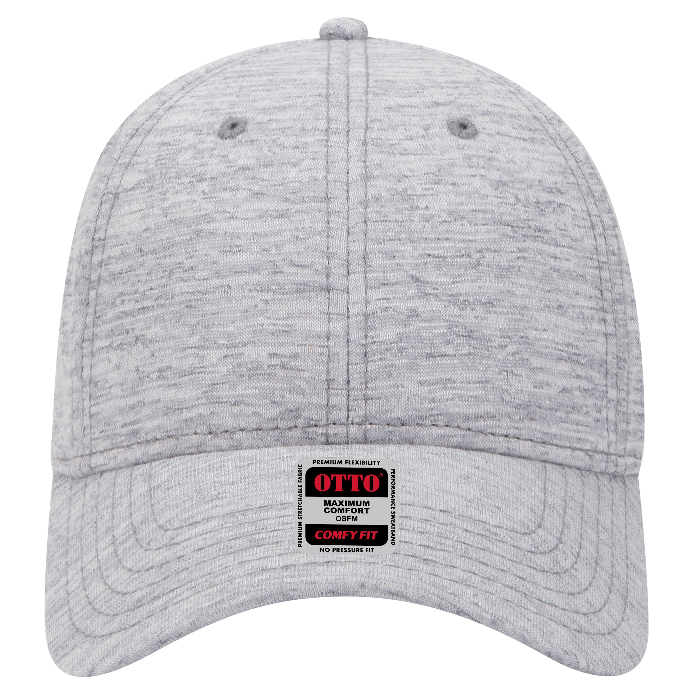 OTTO CAP "OTTO COMFY FIT" 6 Panel Low Profile Baseball Cap OTTO 19-1232 Otto Cap 074 - Heath. Gray OSFM - Adult