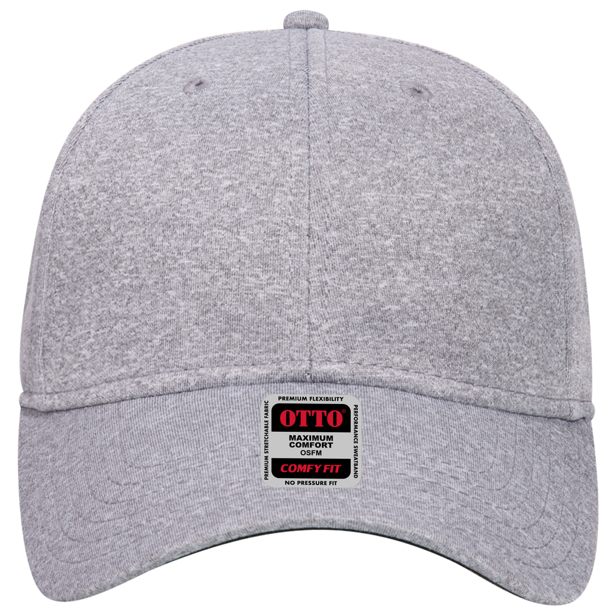 OTTO CAP "OTTO COMFY FIT" 6 Panel Low Profile Baseball Cap OTTO 19-1232 Otto Cap 074A - Heath. Gray OSFM - Adult