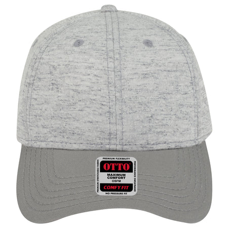 OTTO CAP "OTTO COMFY FIT" 6 Panel Low Profile Baseball Cap OTTO 19-1232 Otto Cap 1474 - Gry/H. Gry OSFM - Adult