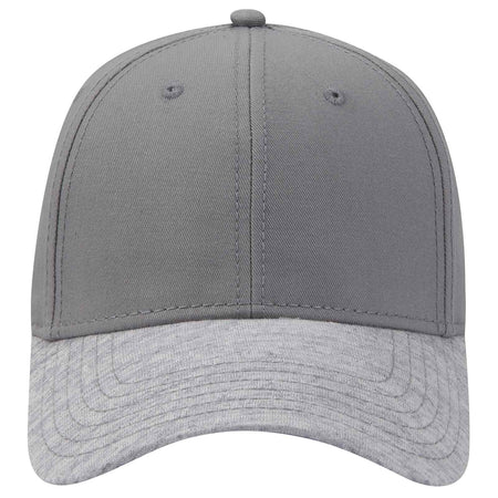 OTTO CAP 6 Panel Low Profile Baseball Cap OTTO 19-1232A Otto Cap 7414 - Heath.Gry/Gry OSFM - Adult