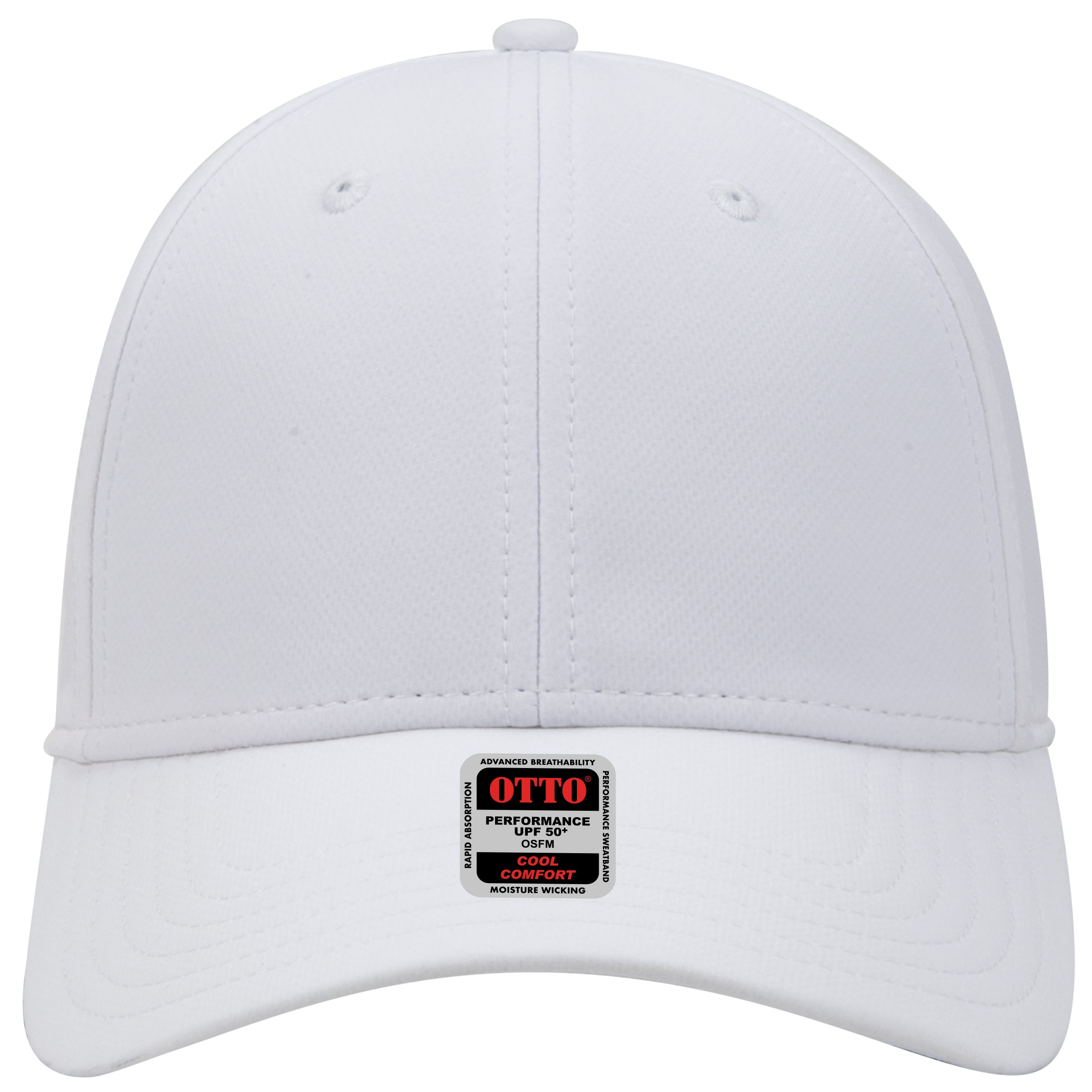 OTTO CAP UPF 50+ 6 Panel Low Profile Baseball Cap OTTO 19-1256 Otto Cap 016 - White OSFM - Adult