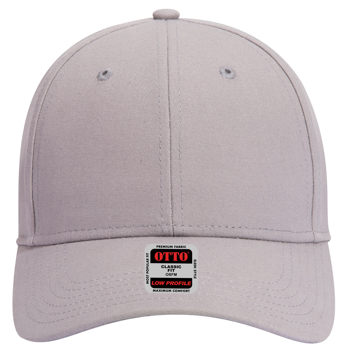 OTTO CAP 6 Panel Low Profile Baseball Cap OTTO 19-1277 Otto Cap 014 - Gray OSFM - Adult