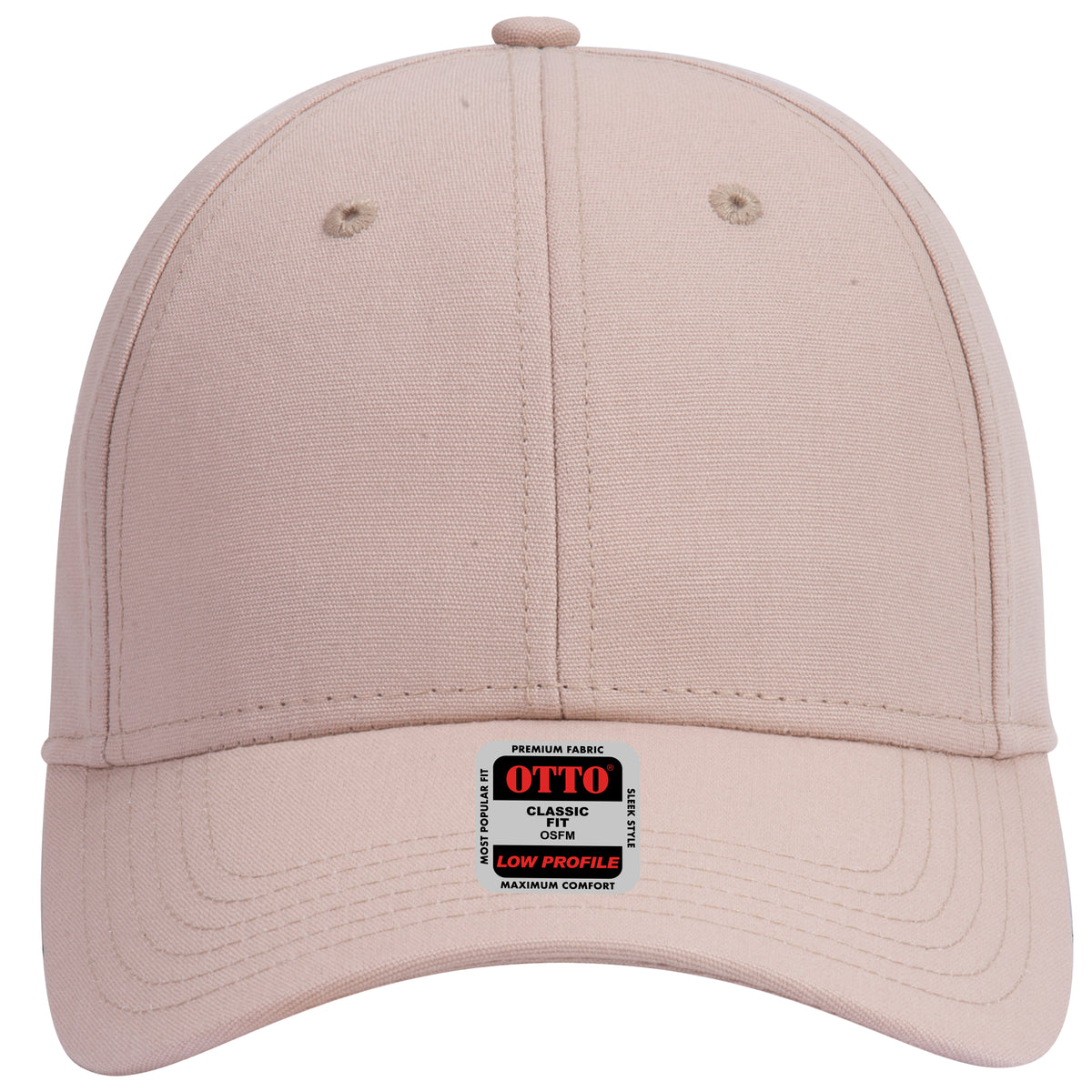 OTTO CAP 6 Panel Low Profile Baseball Cap OTTO 19-1277 Otto Cap 032 - Khaki OSFM - Adult