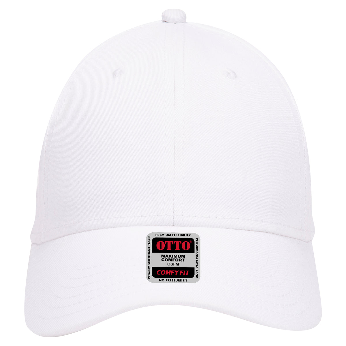 OTTO CAP "OTTO COMFY FIT" 6 Panel Low Profile Baseball Cap OTTO 19-1283 Otto Cap 016 - White OSFM - Adult