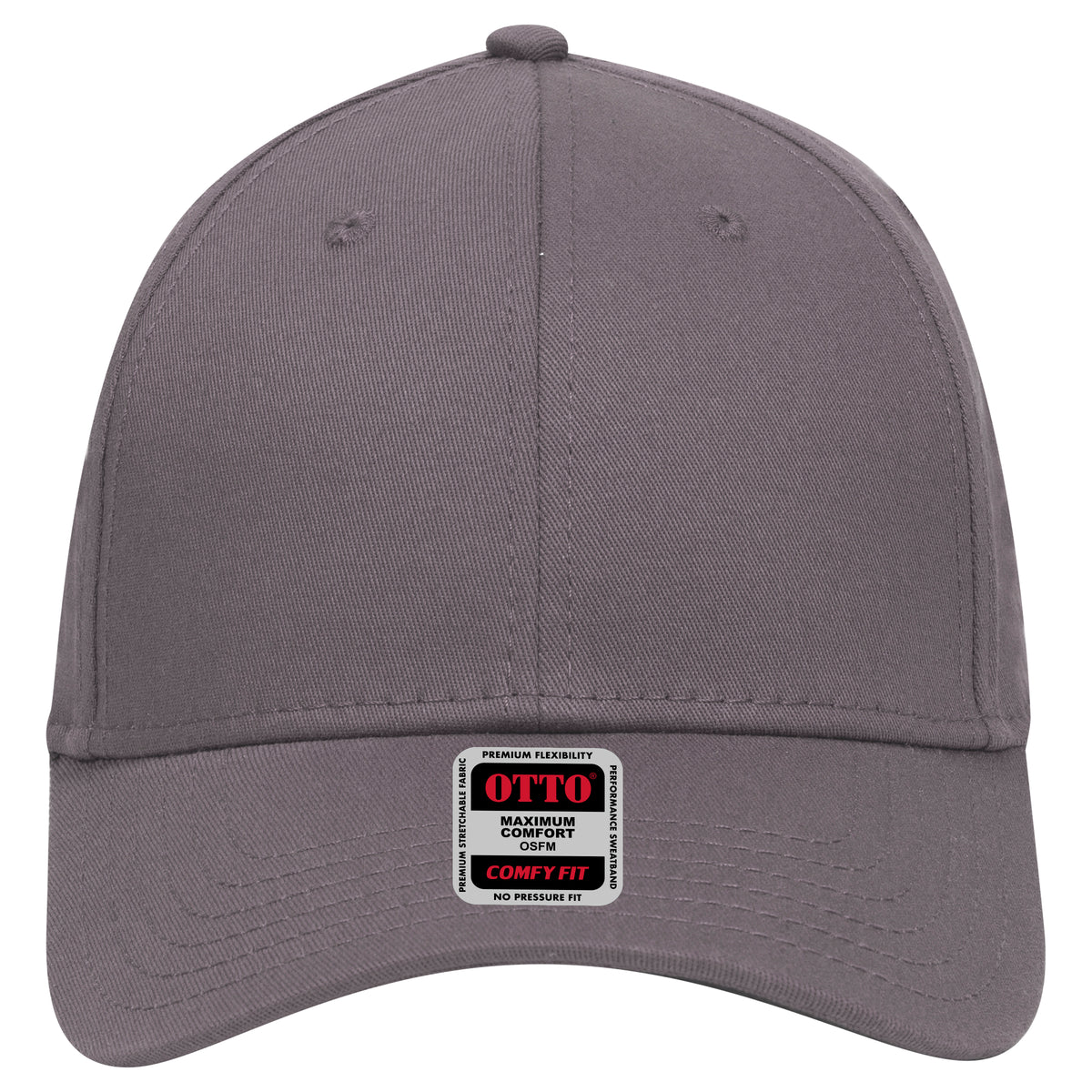 OTTO CAP "OTTO COMFY FIT" 6 Panel Low Profile Baseball Cap OTTO 19-1283 Otto Cap 025 - Char. Gray OSFM - Adult