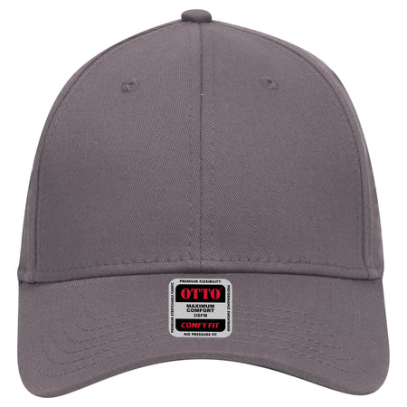 OTTO CAP "OTTO COMFY FIT" 6 Panel Low Profile Baseball Cap OTTO 19-1283 Otto Cap 025 - Char. Gray OSFM - Adult