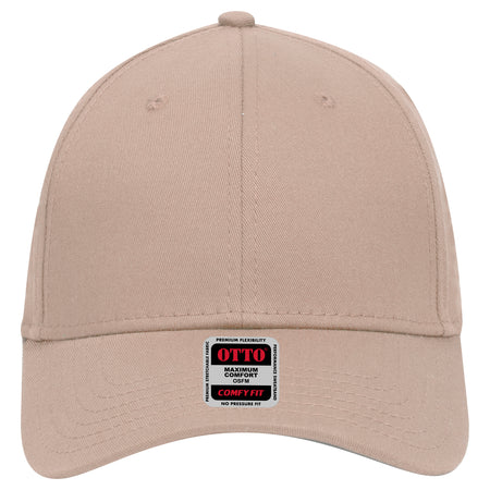 OTTO CAP "OTTO COMFY FIT" 6 Panel Low Profile Baseball Cap OTTO 19-1283 Otto Cap 032 - Khaki OSFM - Adult