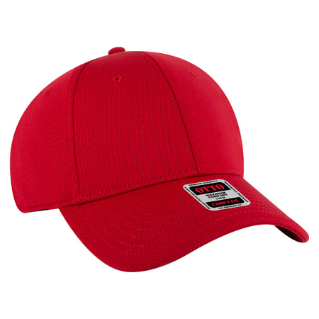 OTTO CAP "OTTO COMFY FIT" 6 Panel Low Profile Baseball Cap OTTO 19-1284 Otto Cap 002 - Red OSFM - Adult