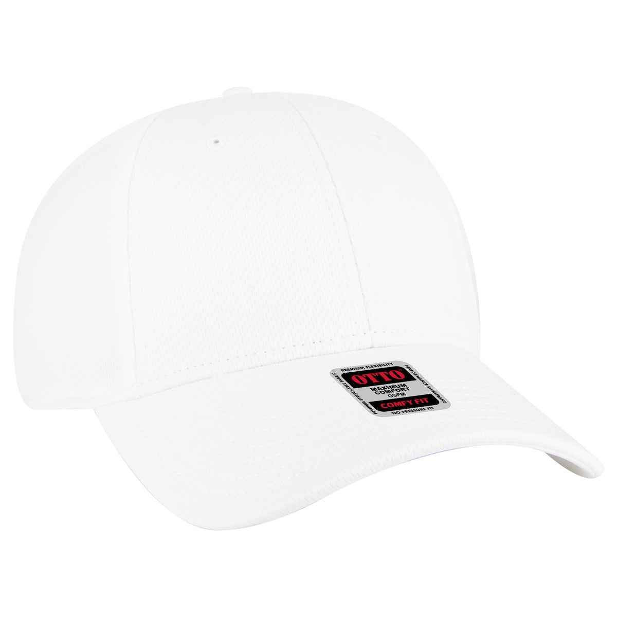 OTTO CAP "OTTO COMFY FIT" 6 Panel Low Profile Baseball Cap OTTO 19-1284 Otto Cap 016 - White OSFM - Adult