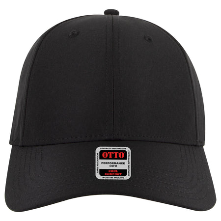 OTTO CAP 6 Panel Low Profile Baseball Cap OTTO 19-1319 Otto Cap 003 - Black OSFM - Adult